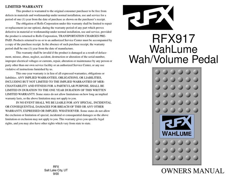 Rolls 917 User manual