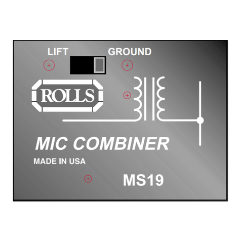 Rolls MS19 User manual