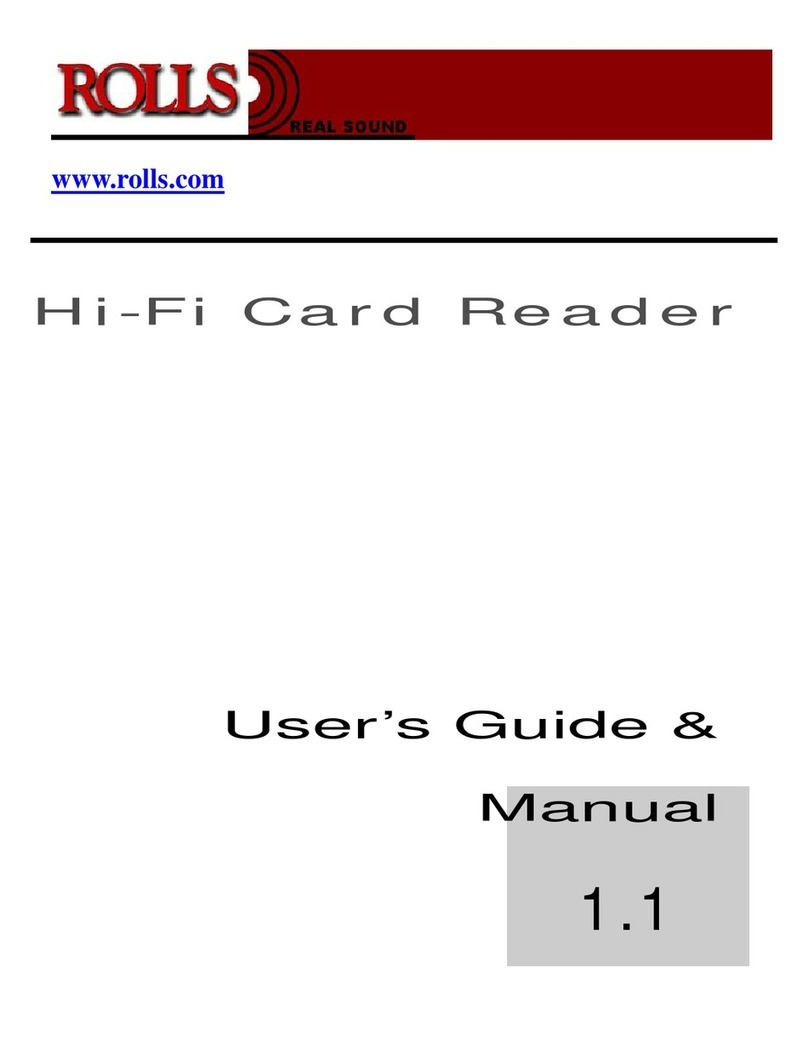 Rolls MP322 User manual
