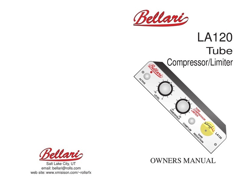 Rolls Bellari LA120 owner's manual