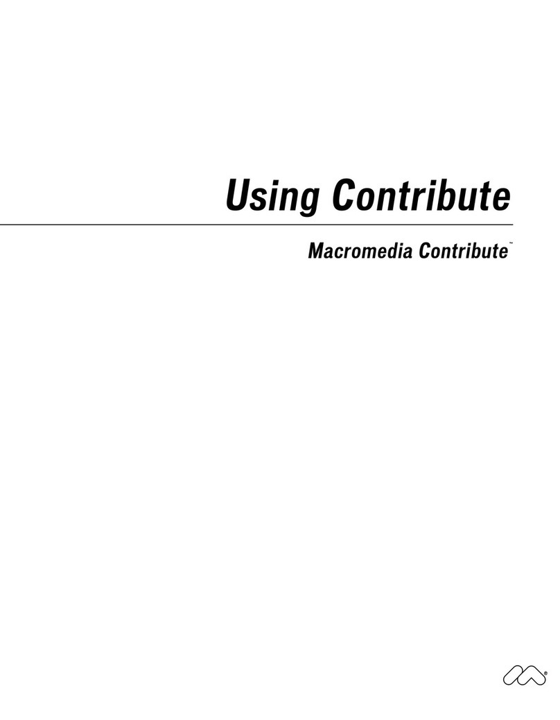 MACROMEDIA CONTRIBUTE-USING CONTRIBUTE Use manual