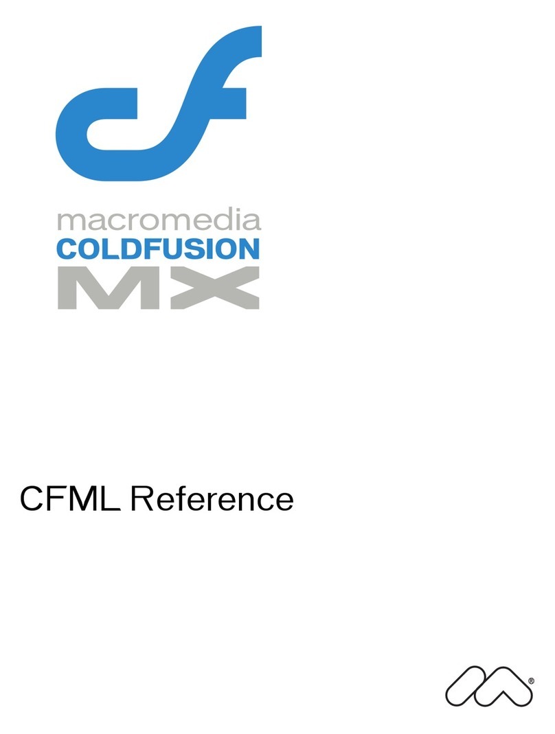 MACROMEDIA COLDFUSION MX 61-CFML Service manual MACROMEDIA COLDFUSION MX 61-CFML Service manual