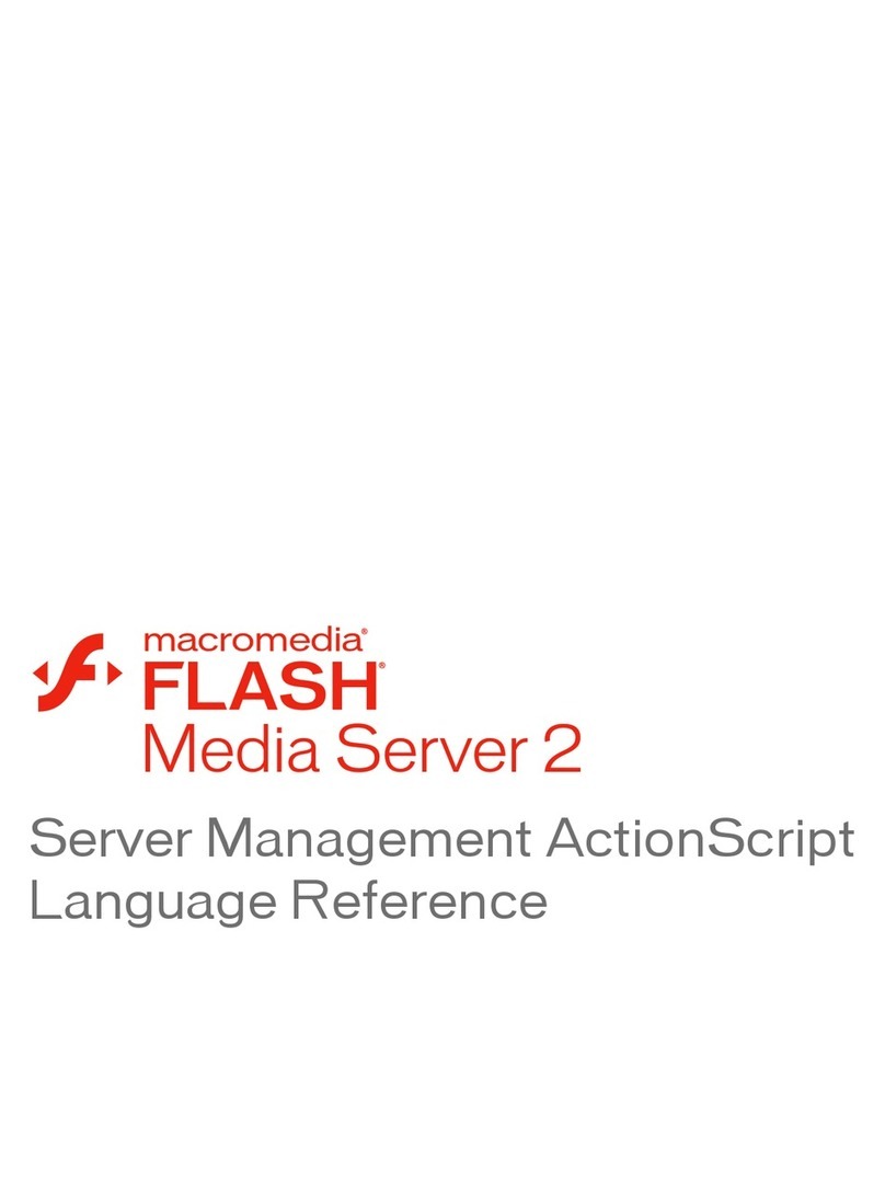 MACROMEDIA FLASH MEDIA SERVER 2-SERVER MANAGEMENT ACTIONSCRIPT... Service manual