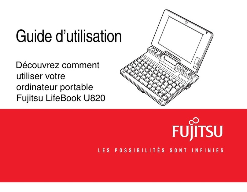 Fujitsu U820 - LifeBook Mini-Notebook - Atom 1.6 GHz Service manual
