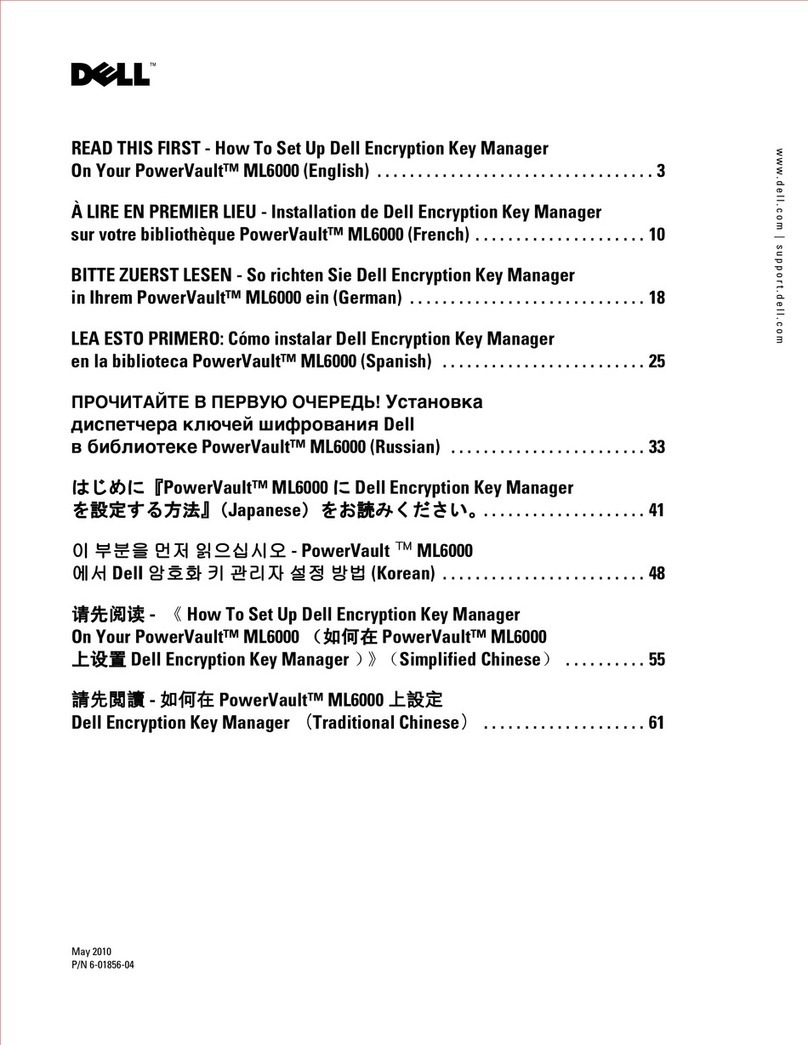 Dell PowerVault ML6000 User manual