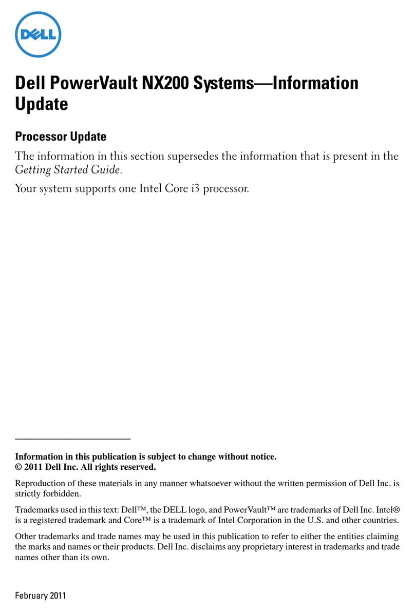 Dell PowerVault NX200 Technical manual Dell PowerVault NX200 Technical manual