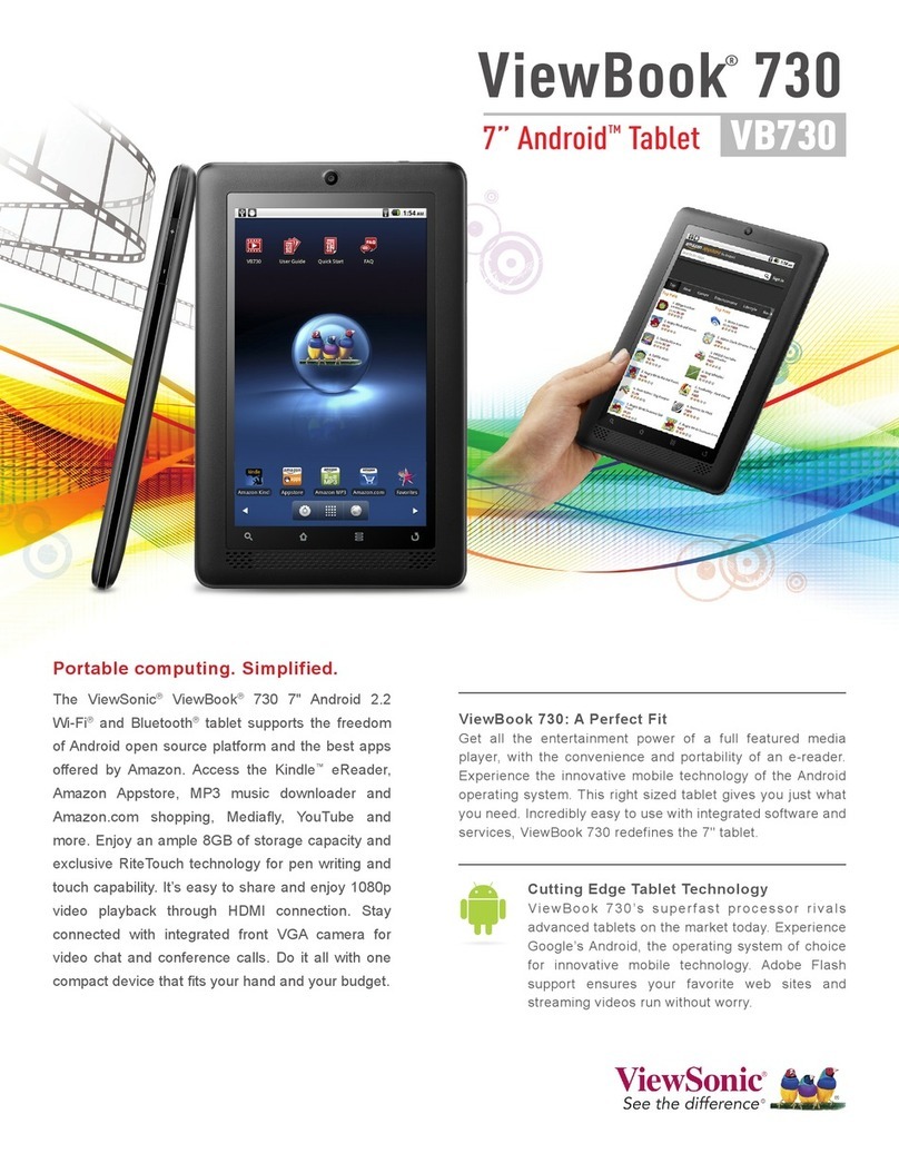 ViewSonic ViewBook 730 datasheet