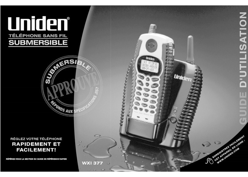 Uniden WXI377 User manual