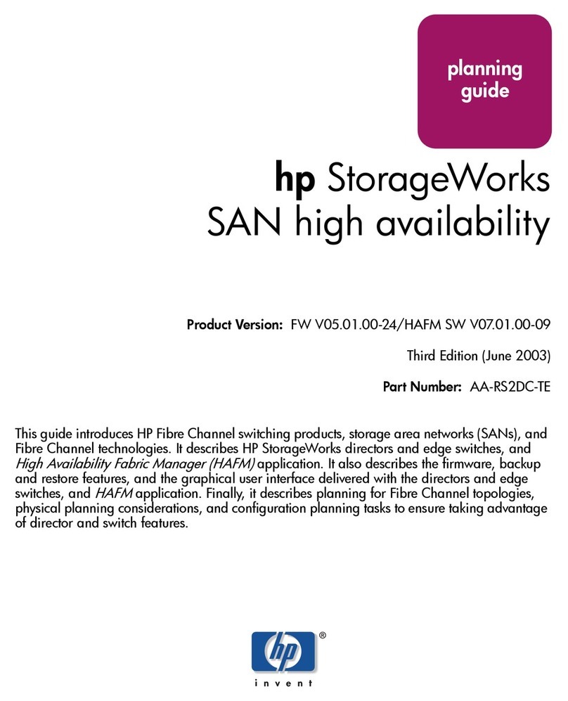HP StorageWorks 64 - SAN Director Switch Technical manual HP StorageWorks 64 - SAN Director Switch Technical manual