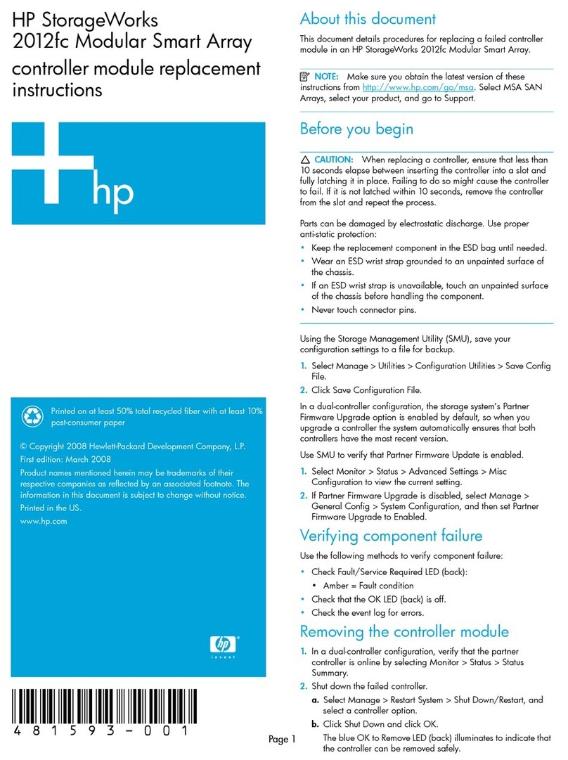 HP StorageWorks 2000fc Guide