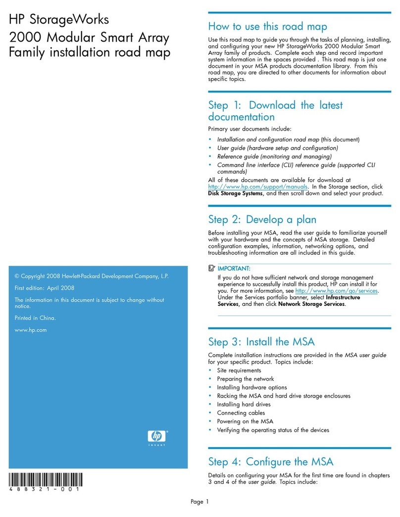 HP StorageWorks 2000fc User manual