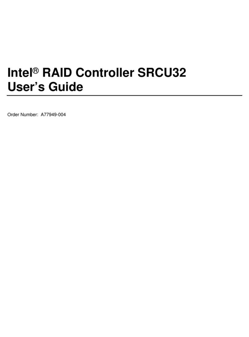 Intel SRCU32 - RAID Controller User manual