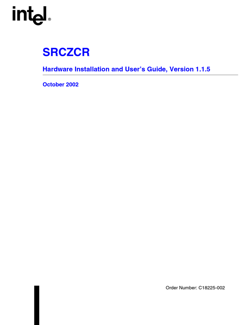 Intel SRCZCR - RAID Controller Storage Hardware installation and user's guide Intel SRCZCR - RAID Controller Storage Hardware installation and user's guide