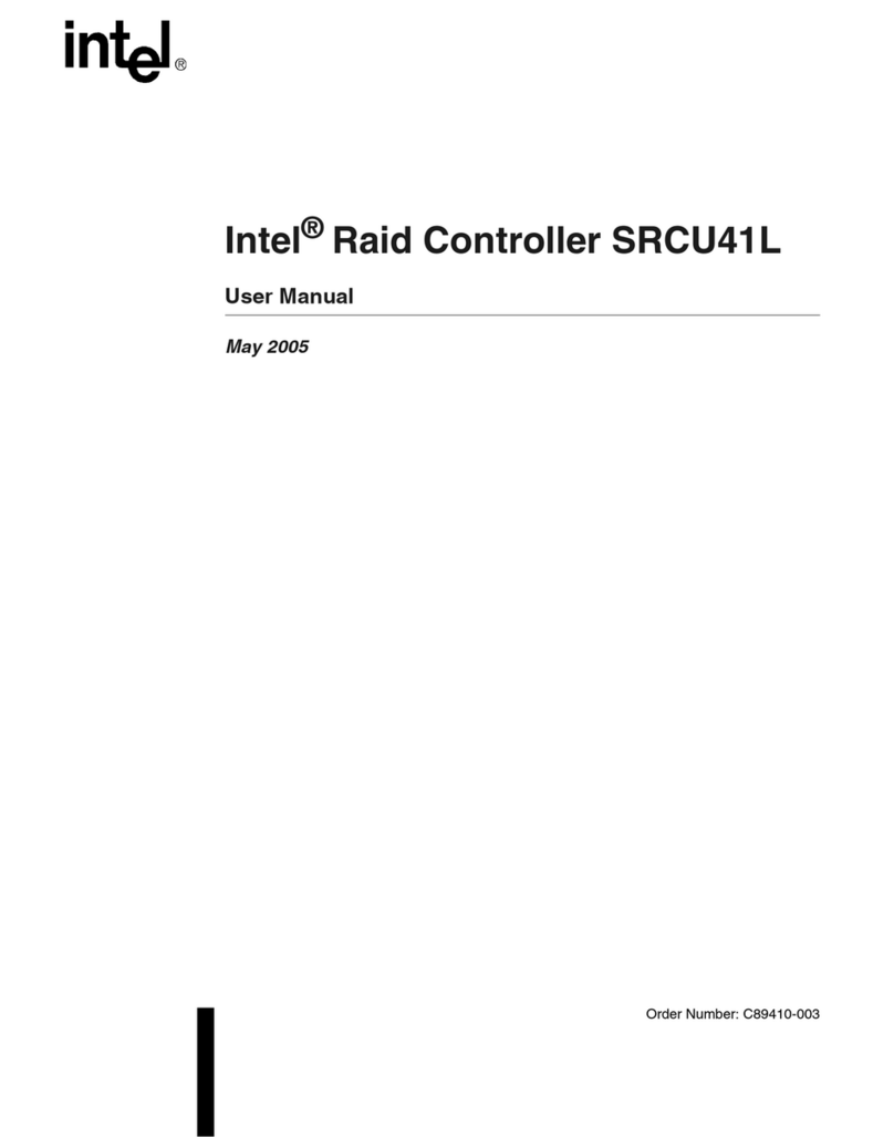 Intel SRCU41L - RAID Controller User manual