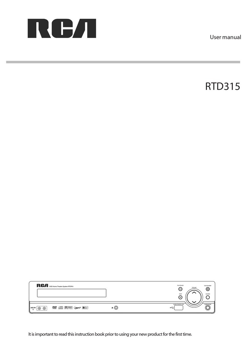 RCA RTD315 User manual RCA RTD315 User manual