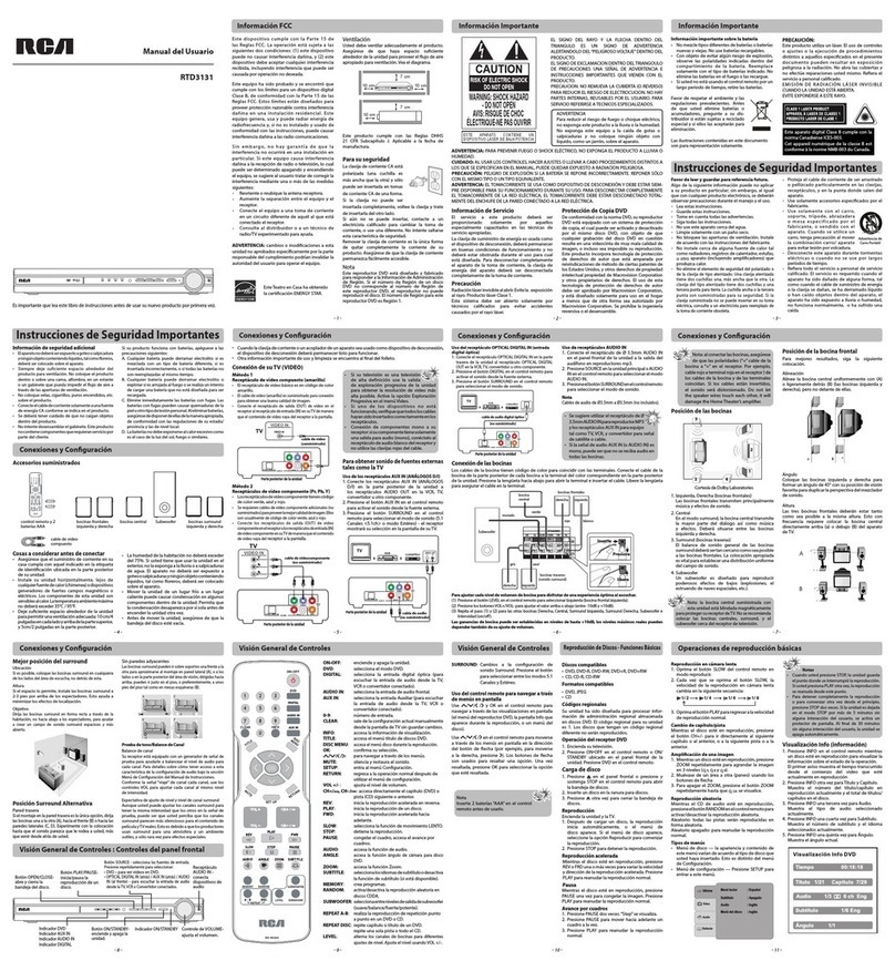 RCA RTD3131 User guide