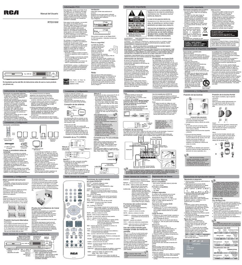 RCA RTD316W user manual
