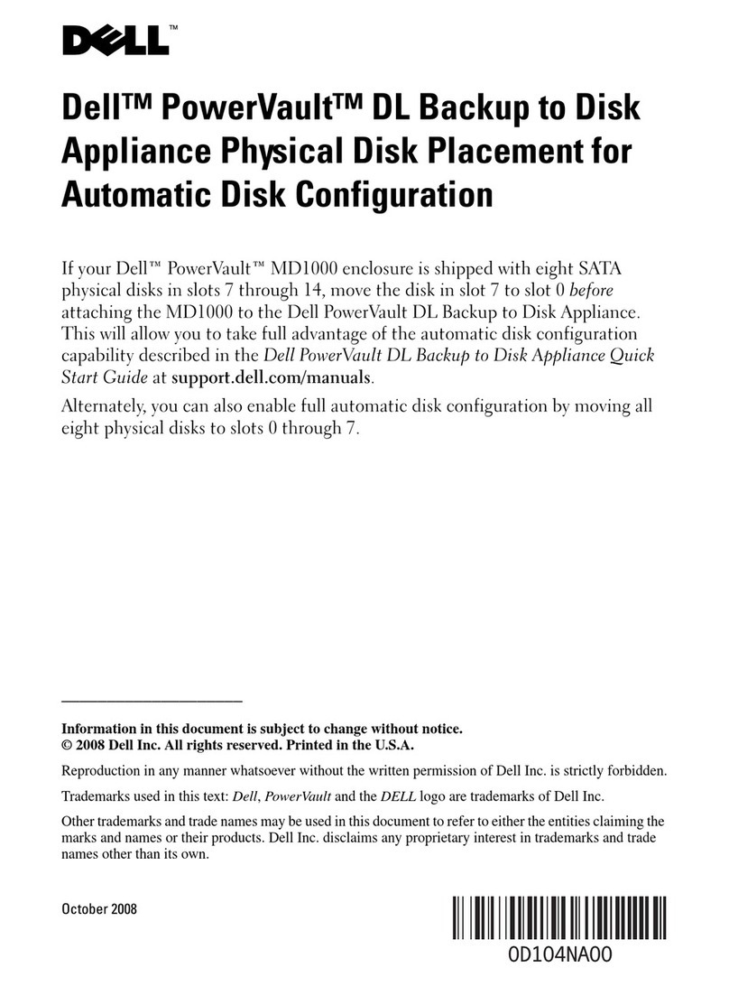 Dell PowerVault DL2000 supplementary guide