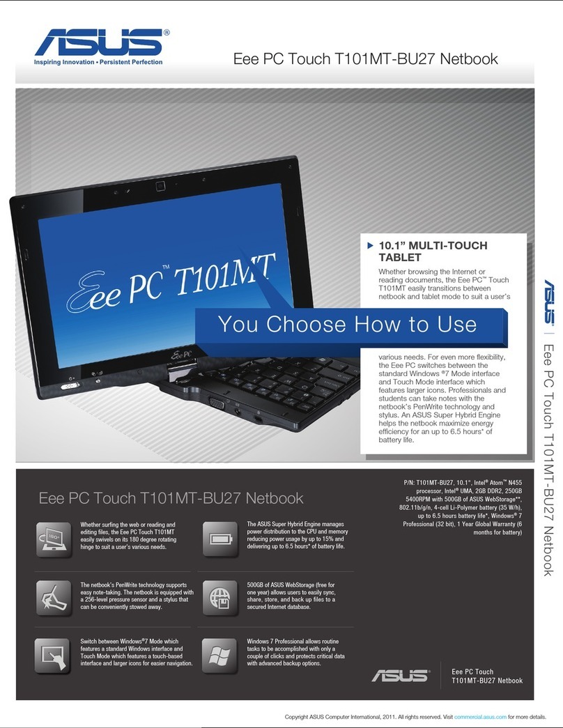 Asus T101MT-BU37-BK User manual