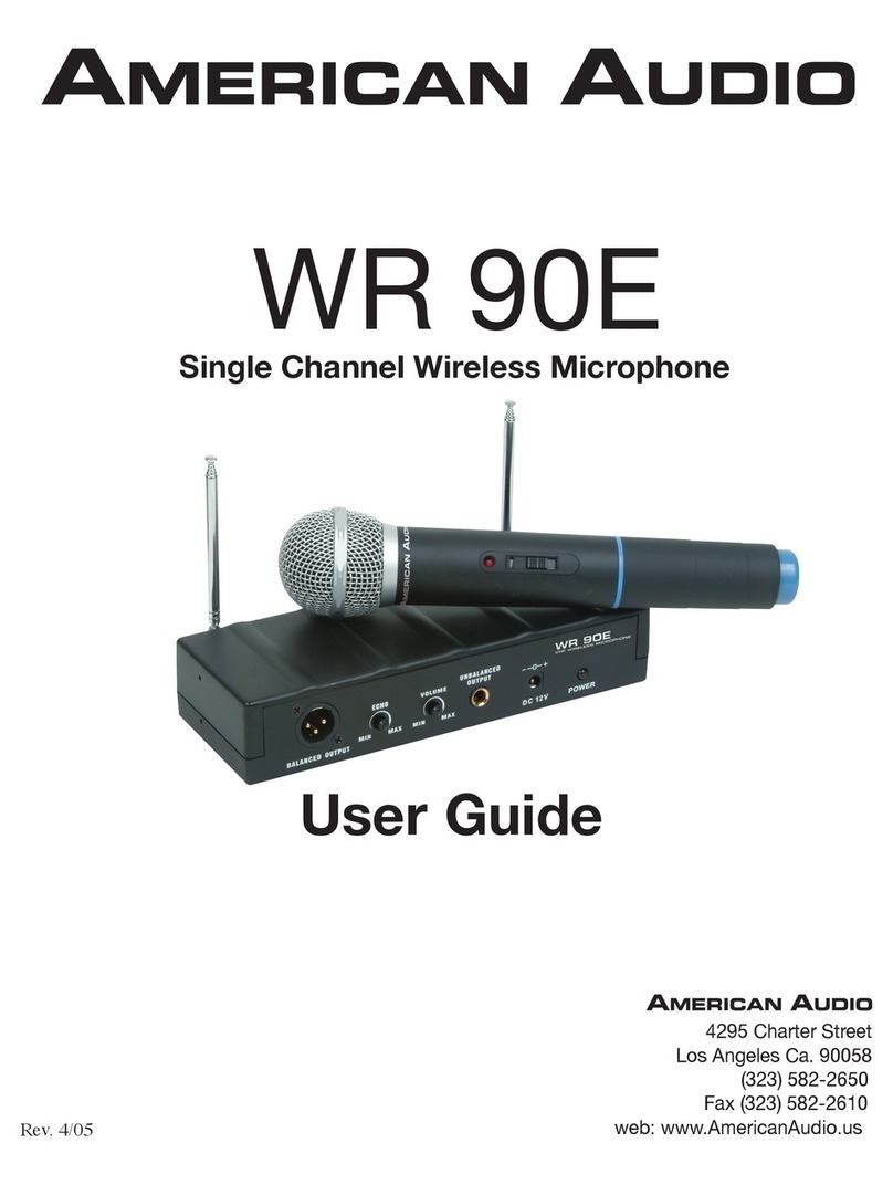 American Audio WR 90E User manual