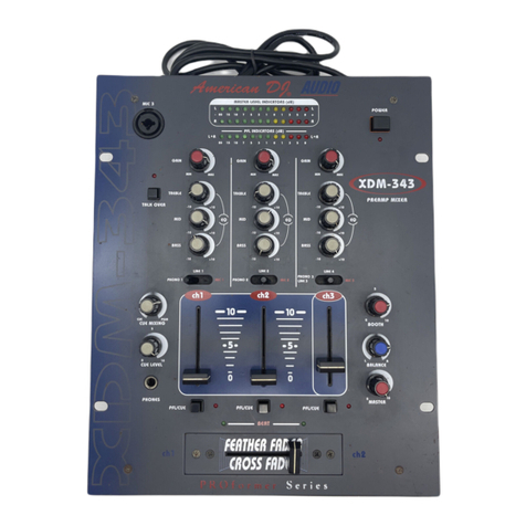 American DJ Audio XDM-343 User manual