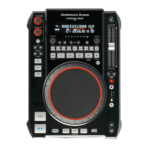 American Audio RADIUS 1000 User guide and reference manual