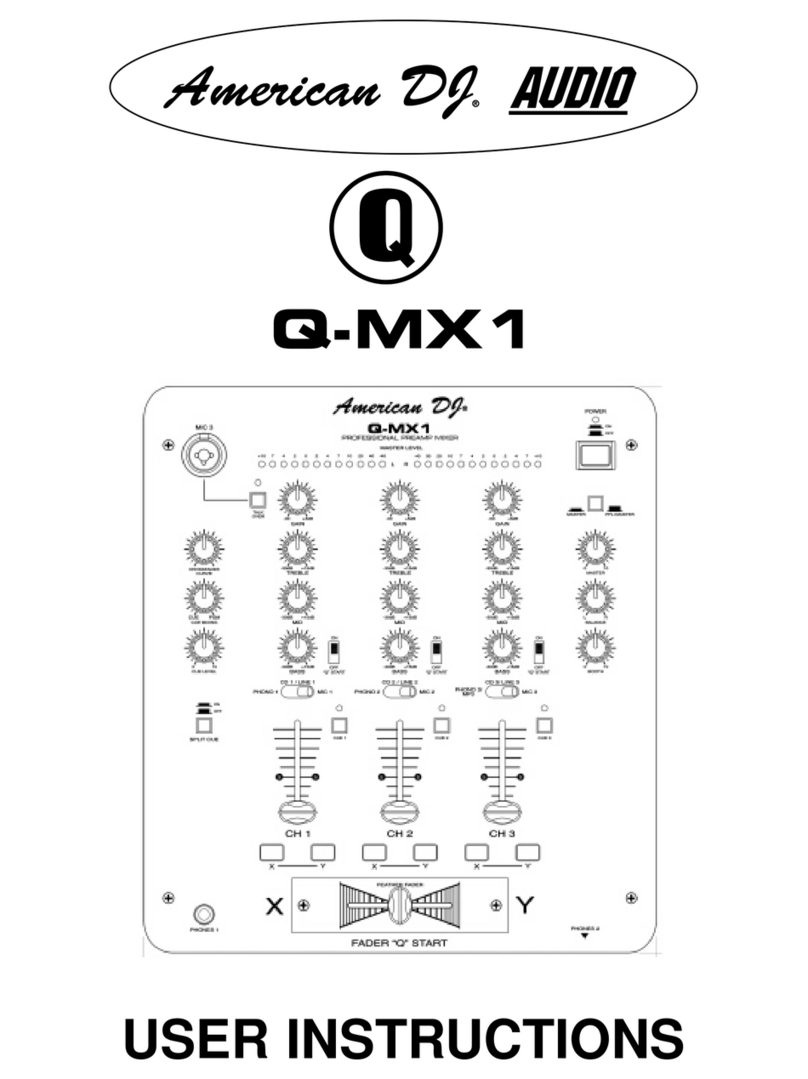 American DJ Q-MX1 User manual