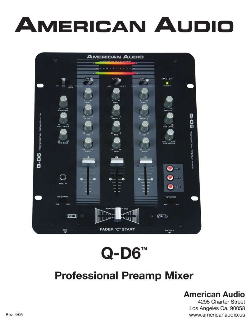American Audio Q-D6 - REV 4-05 manual