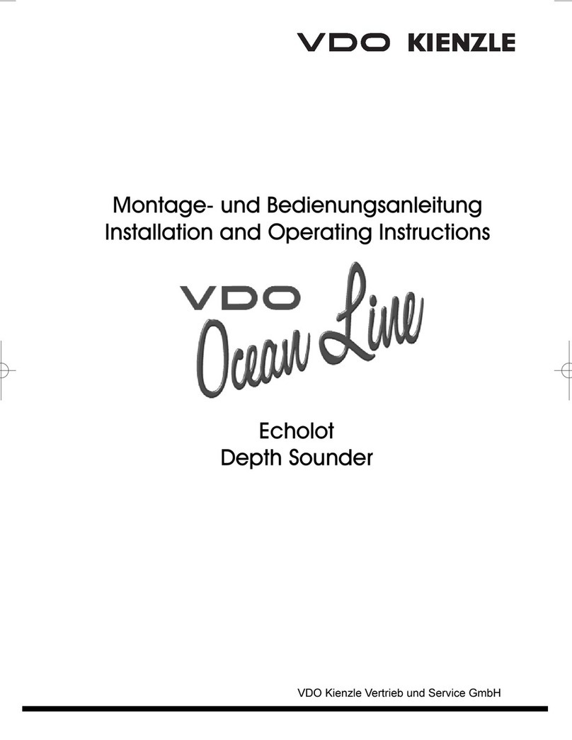 VDO DEPTH SOUNDER User manual