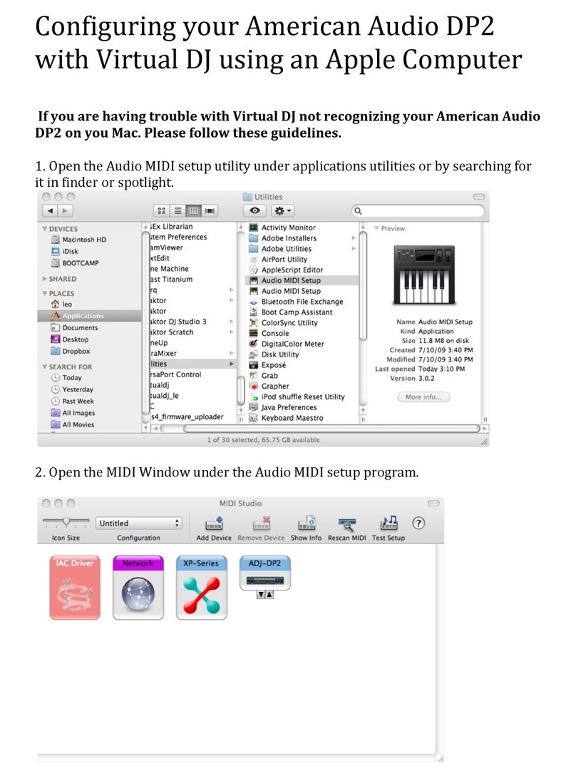 American Audio DP-2 manual