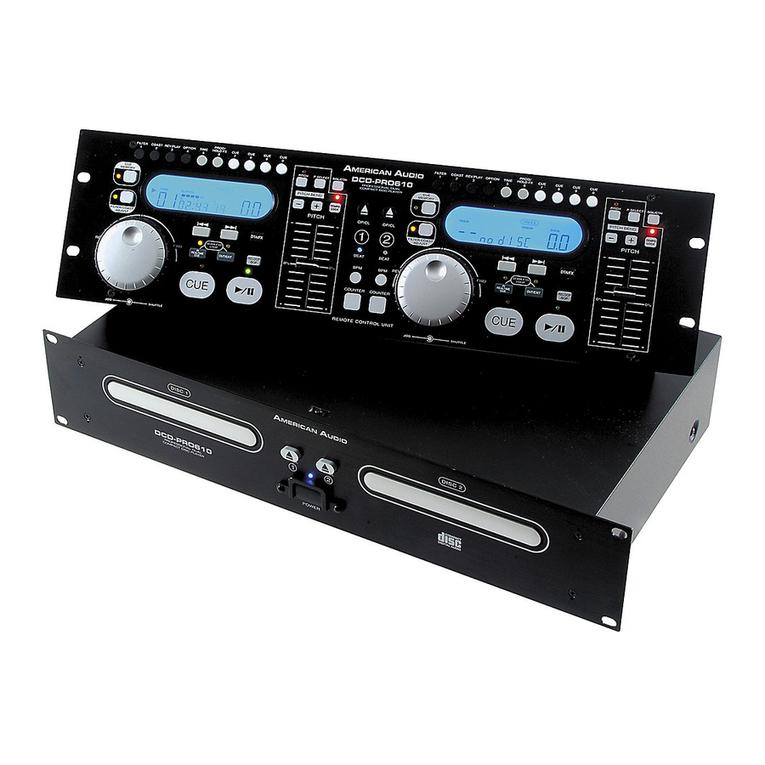 American Audio DCD-PRO610 MKII operating instructions