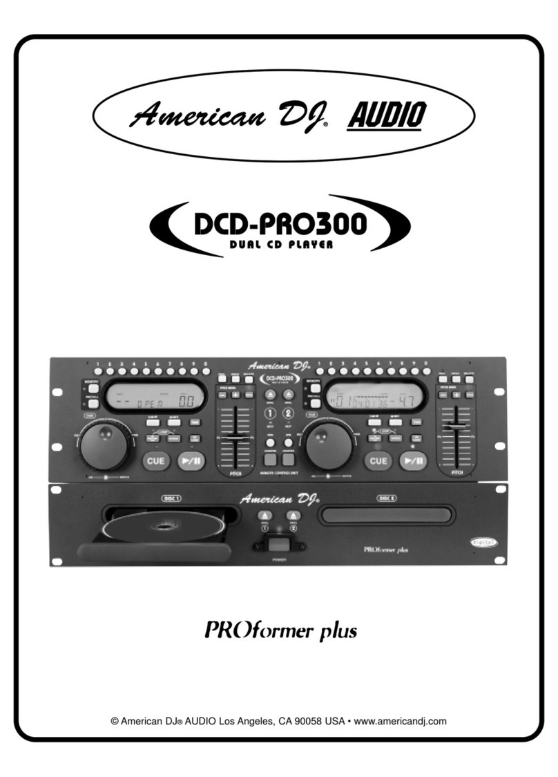 American DJ DCD-PRO300 manual