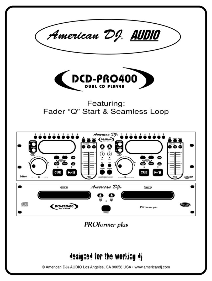 American DJ DCD-PRO400 manual