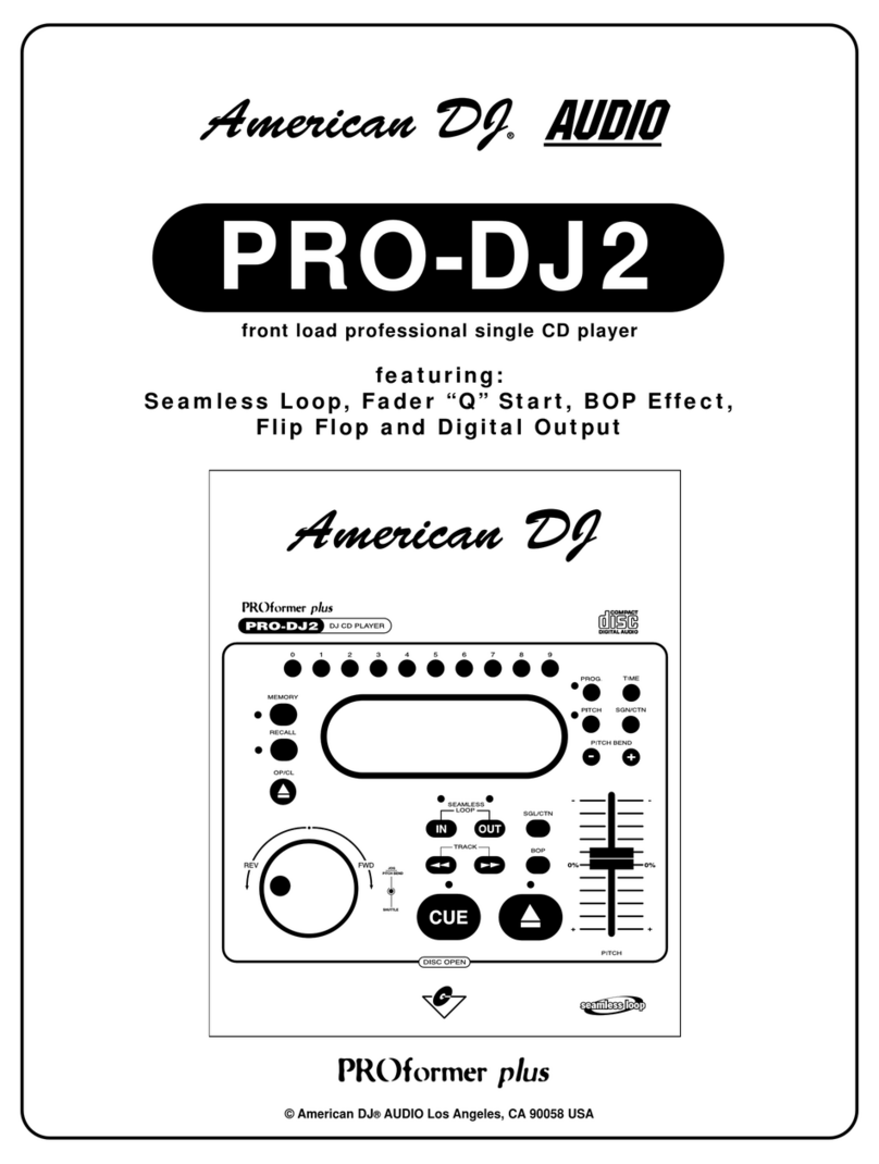American DJ PRO-DJ2 manual