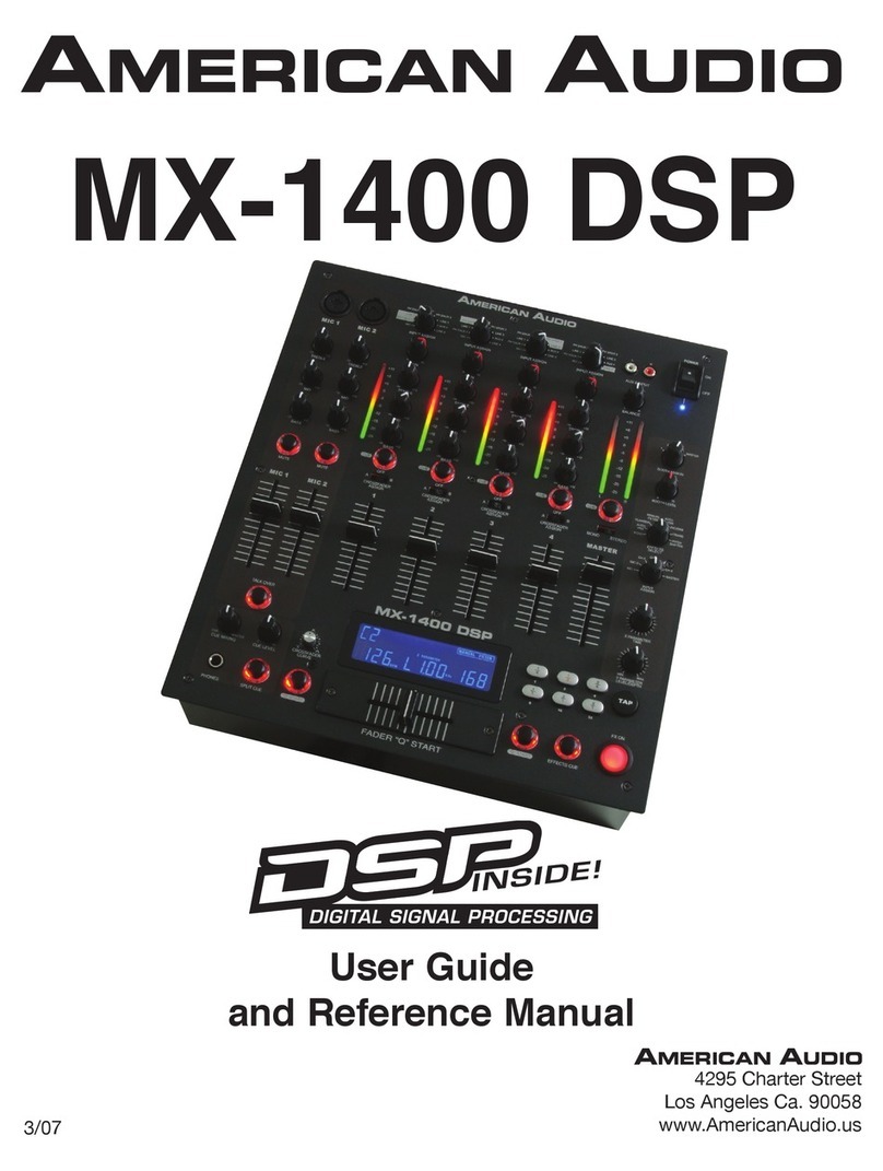 American Audio MX-1400 DSP User guide and reference manual
