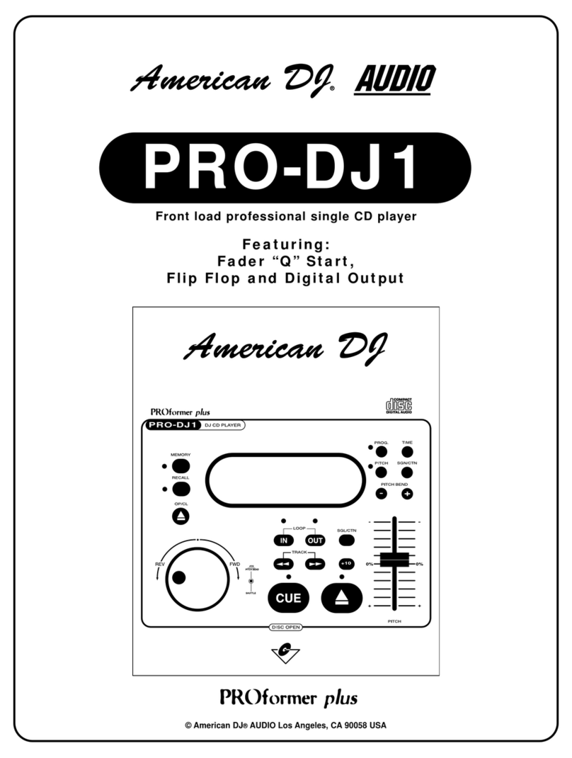 American DJ PRO-DJ1 manual