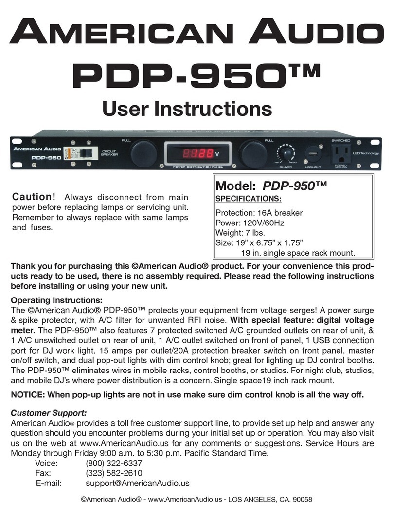 American Audio PDP-950 User manual