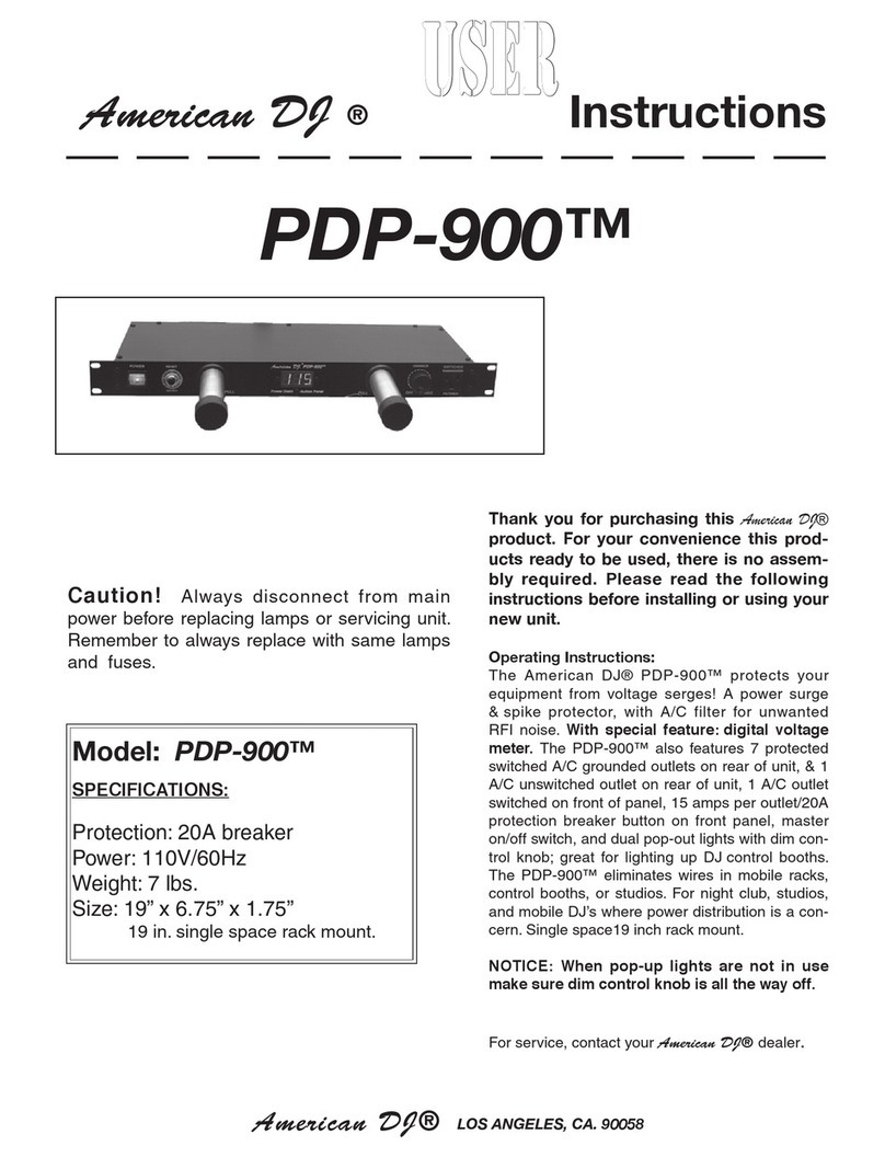 American DJ PDP-900 User instructions