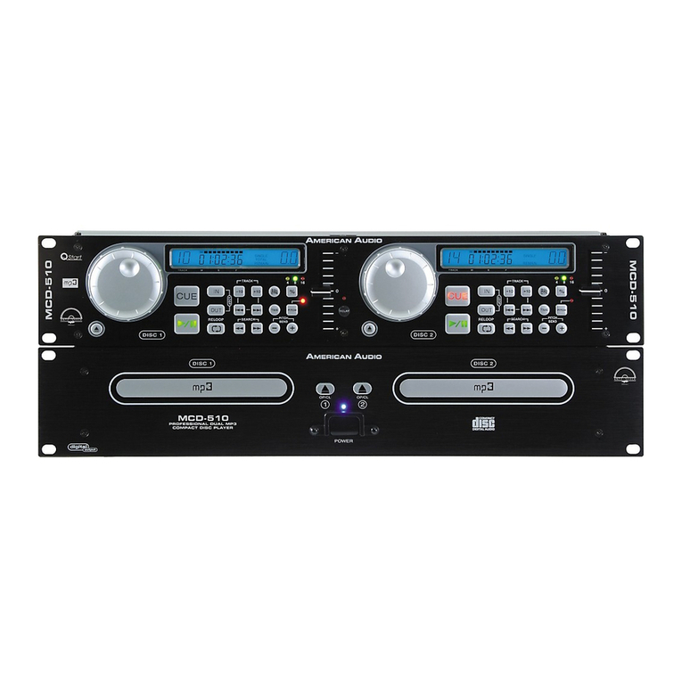 American Audio MCD-510 User manual