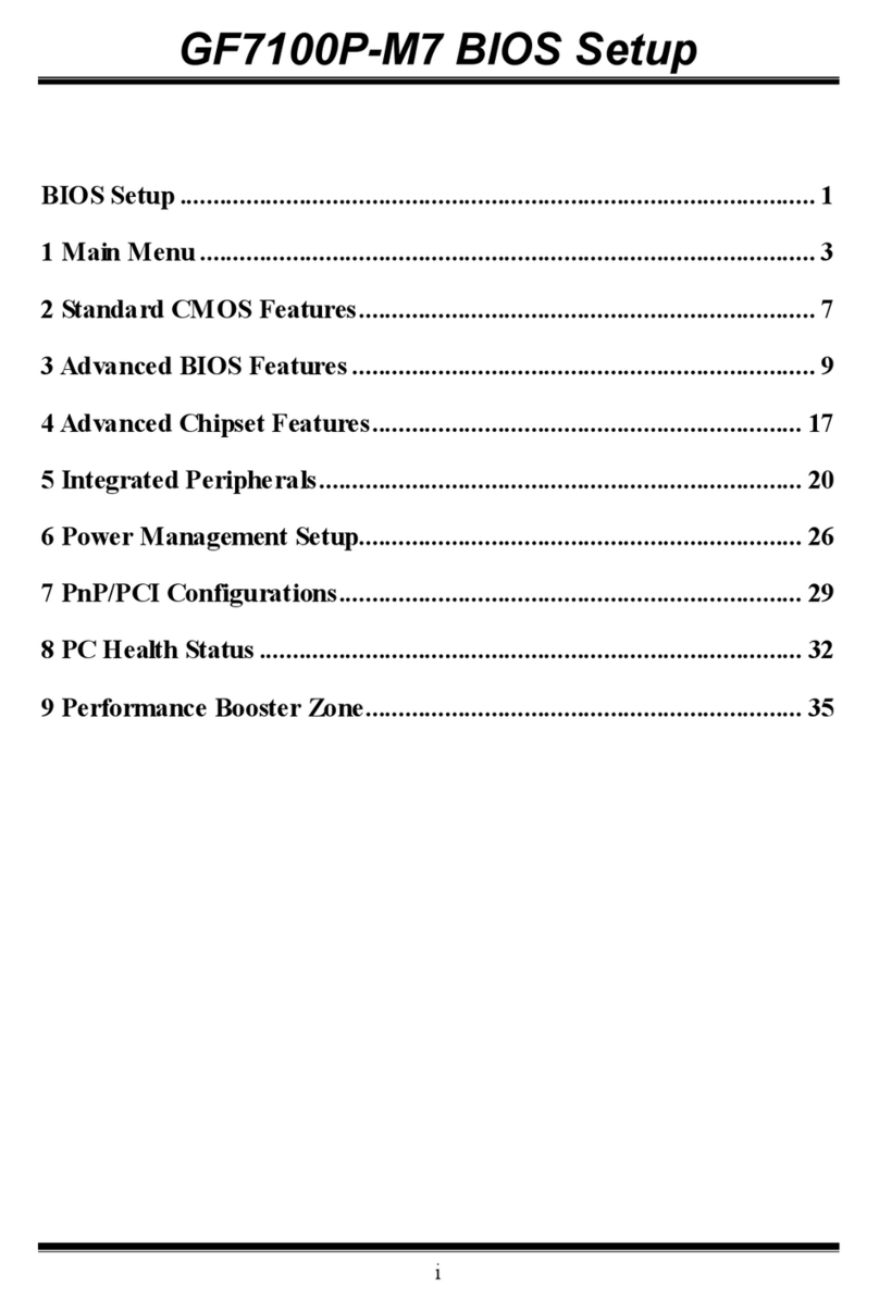Biostar GF7100P-M7 - BIOS SETUP User manual