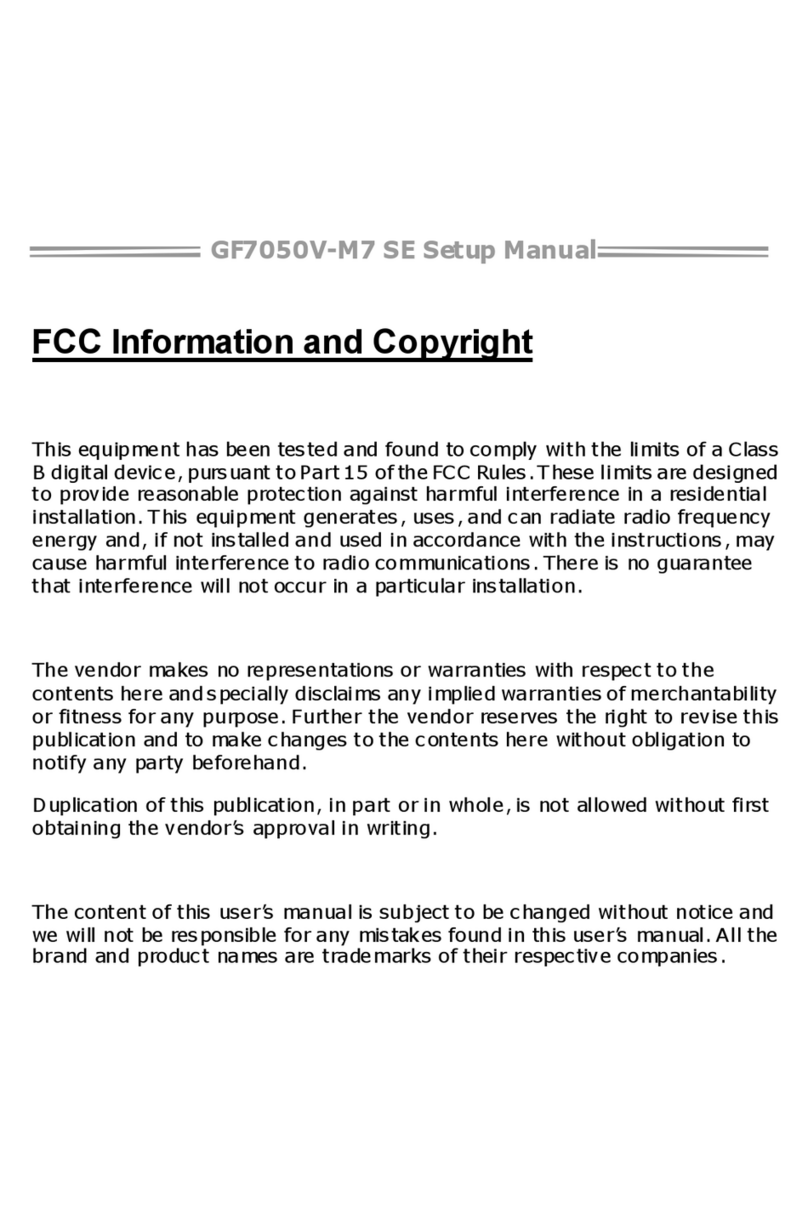 Biostar GF7050V-M7 Setup manual