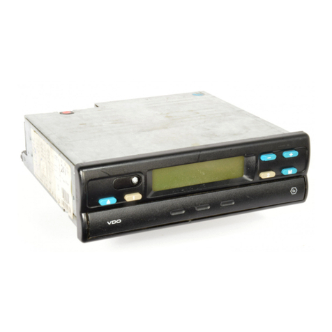 VDO MODULAR TACHOGRAPH MTCO 1324 User manual