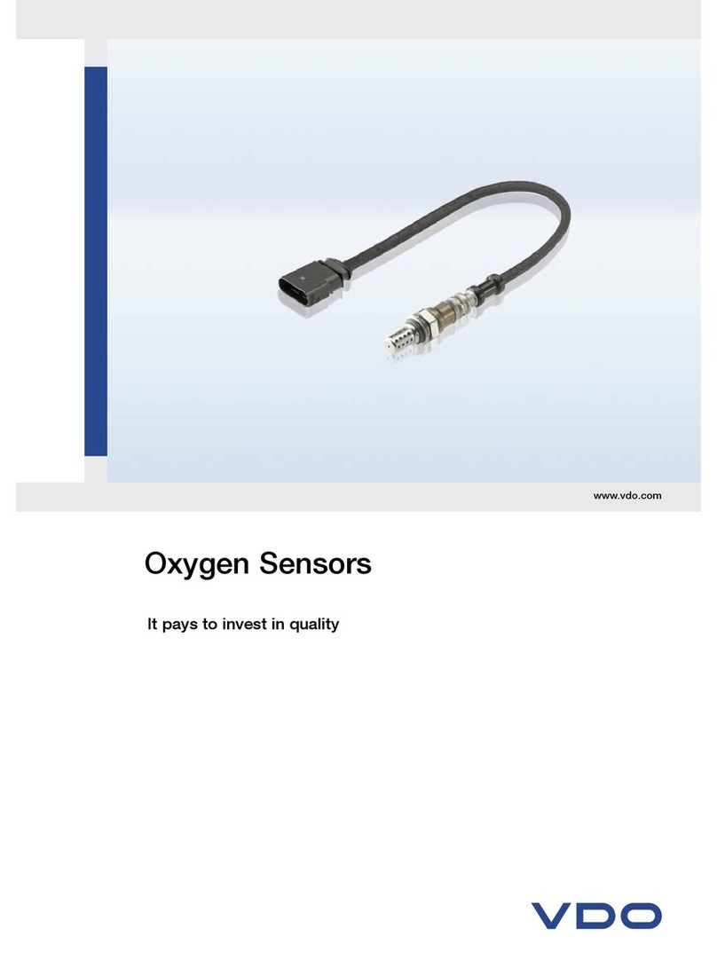VDO OXYGEN SENSORS User manual