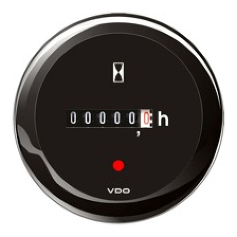 VDO OPERATING HOURS COUNTER User manual