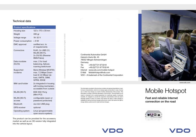 VDO MOBILE HOTSPOT brochure