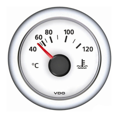 VDO VIEWLINE TEMPERATURE GAUGES User manual VDO VIEWLINE TEMPERATURE GAUGES User manual