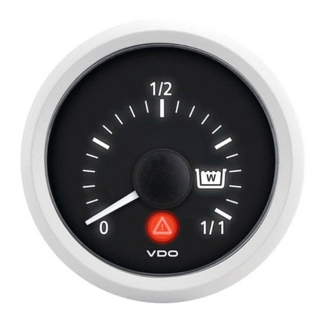 VDO WASTEWATER TANK GAUGE User manual VDO WASTEWATER TANK GAUGE User manual