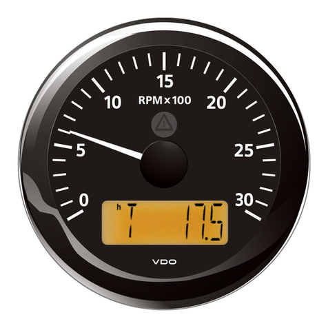 VDO VIEWLINE TACHOMETER User manual