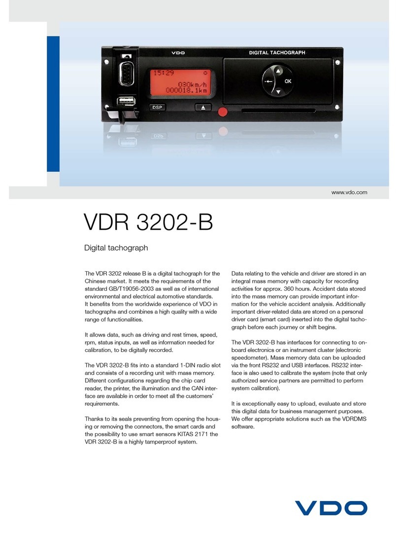 VDO VDR 3202-B datasheet