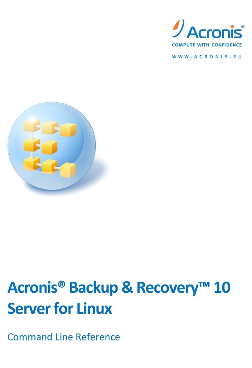 ACRONIS BACKUP RECOVERY 10 SERVER FOR LINUX - COMMAND... Instruction Manual